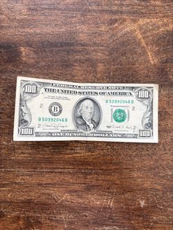US One Hundred Dollar Bill Series 1990 $100 New York