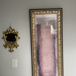 Wall Mirror And Wall Art 