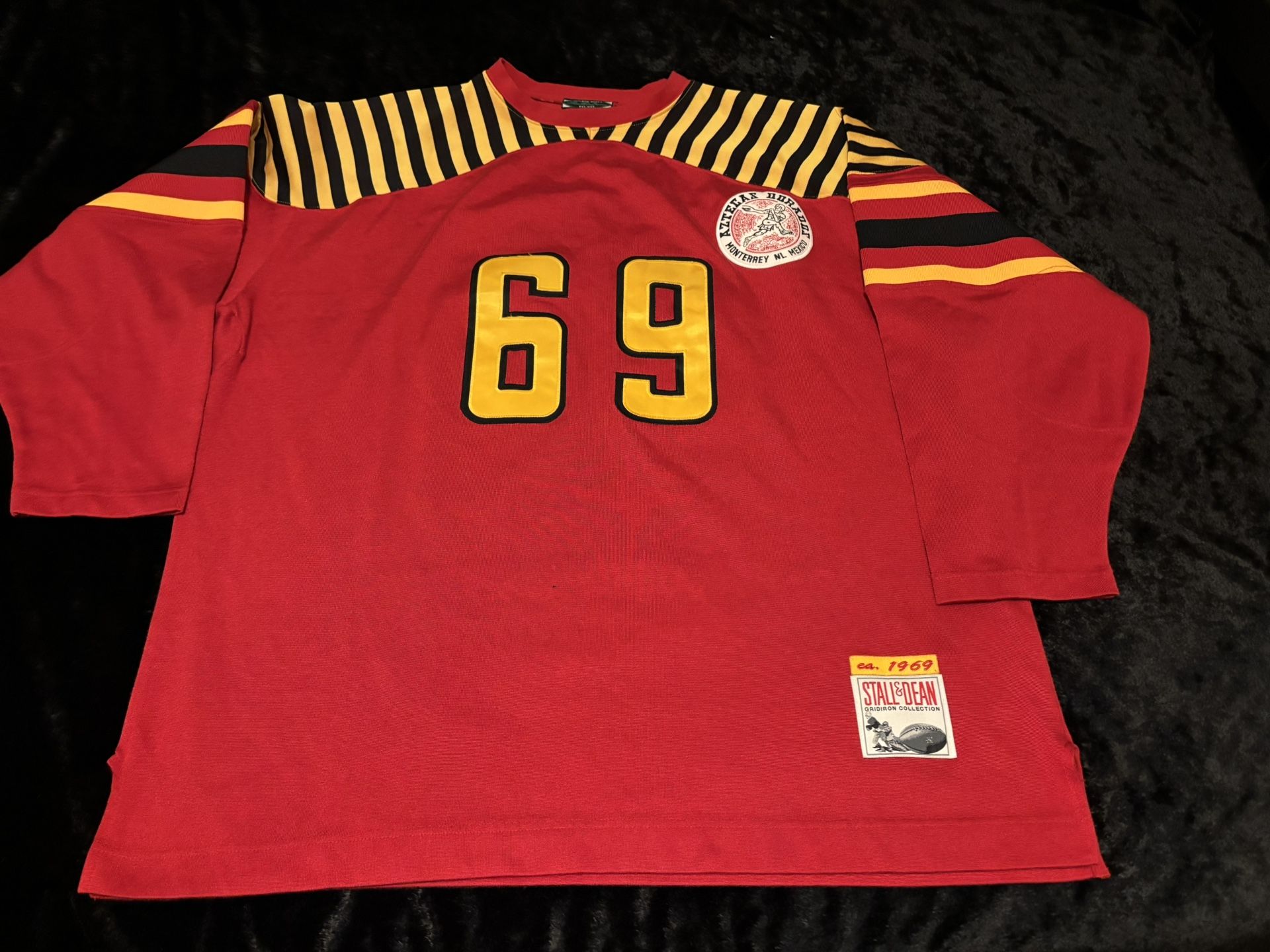Mens 3XL Vintage Aztecas Durados Stall and Dean Ebbets Football Rare Jersey