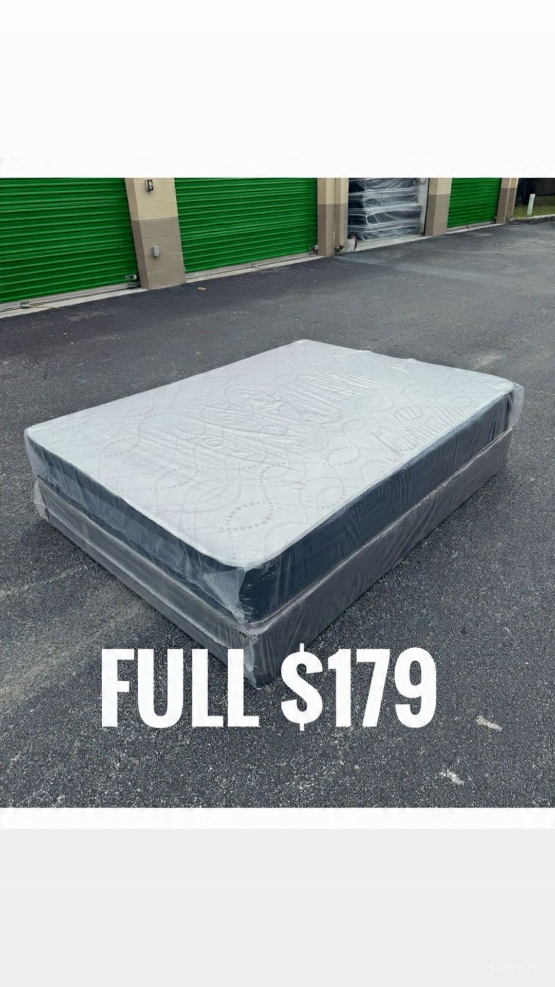 NEW Mattress Full Size With Box Spring // Offer 🚚