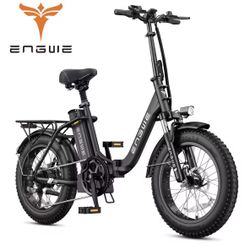 ENGWE L20 2.0 Foldable Electric Bike,750W Power, Speed 32 KM/H,20"x 3.0"Fat Tires, 52V 13Ah