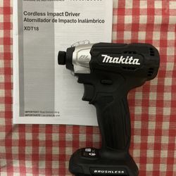 Makita. 18V LXT Lithium-lon Sub-Compact 1/4” Brushless Cordless  Impact Driver (Tool-Only).