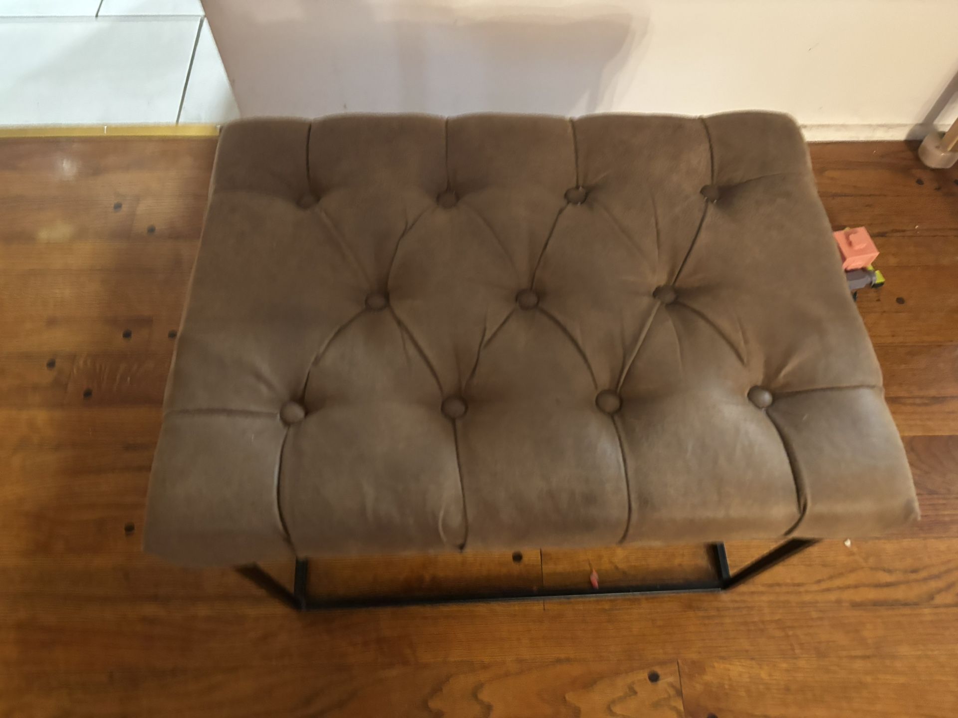 Tufted Brown Ottoman 