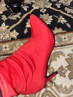 Red boots size 7