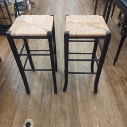 Bar stool with cane seat $49 each