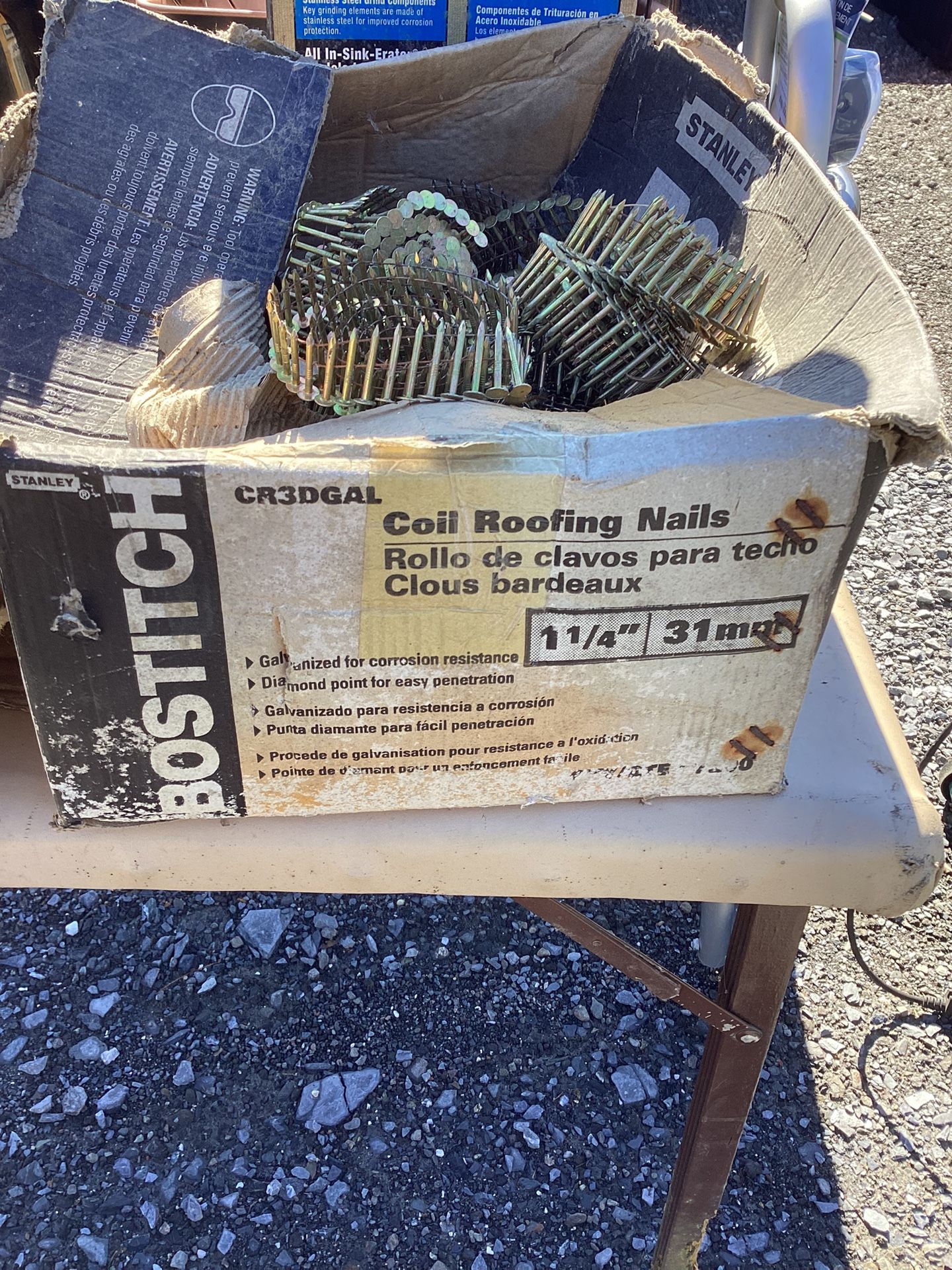 Partial Box Coil Roofing Nails