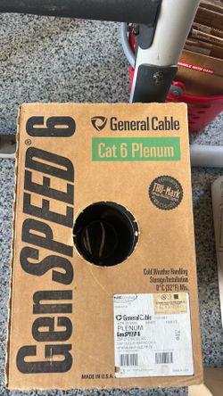 Genspeed 6 cat 6 plenum