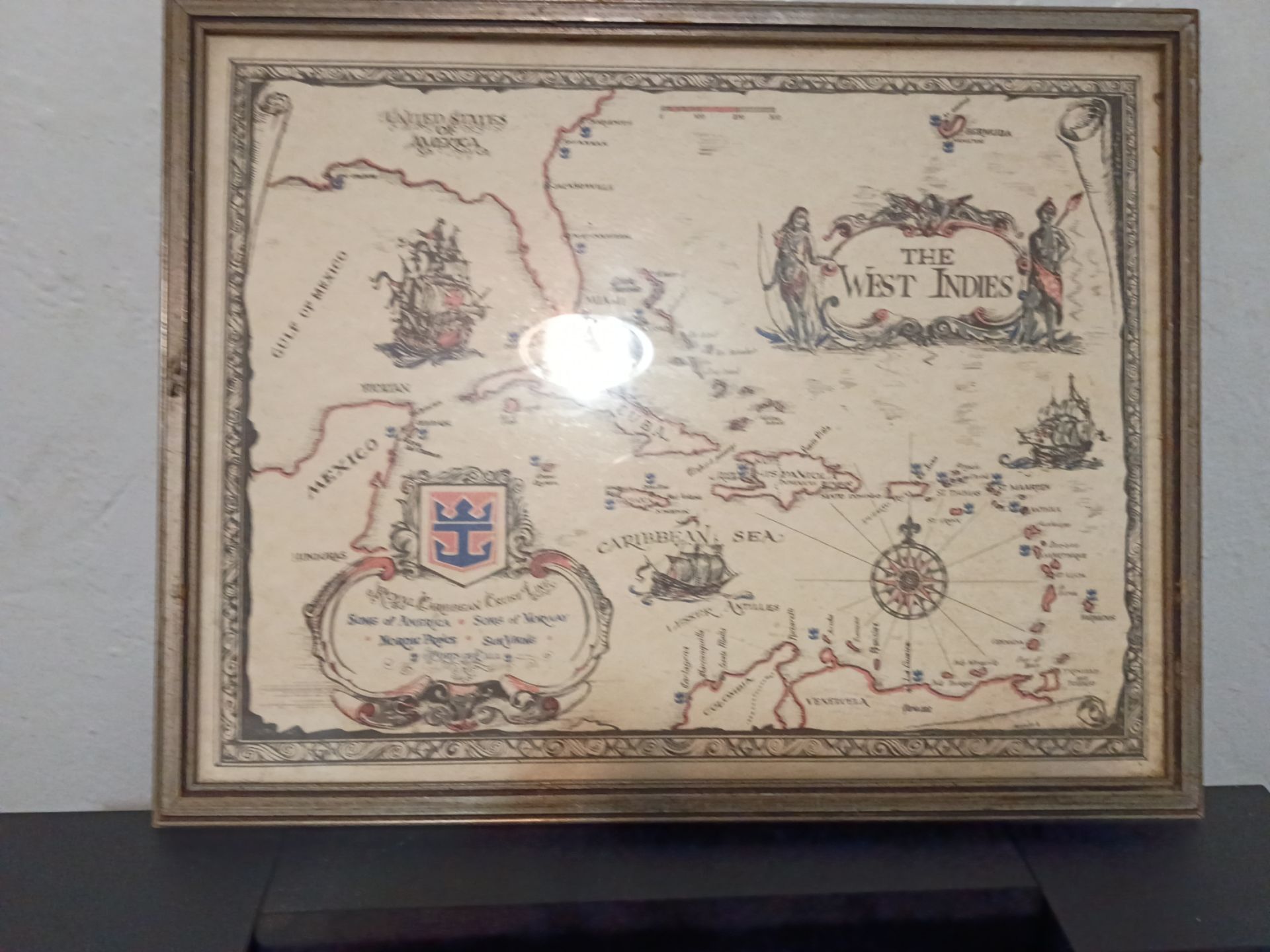 Vintage Rare Find West Indies Map