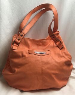 KATHY Van Zeeland Beautiful Handbag Beautiful Sherbet Color lots of Space! Brand New! Gorgeous!