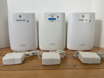 Netgear Orbi Mesh WiFi System AC3000 (Router + 2 Satellites) Certified Refurbished