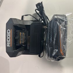 New Ridgid 2Ah  Battery with charger