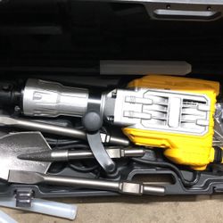 Demolition Jack Hammer + 3 Tool Bits Brandnew