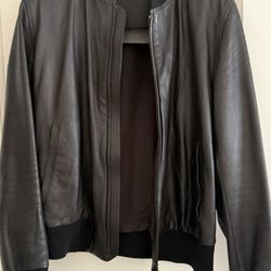 ZEGNA LAMB LEATHER BLOUSON JACKET NWT