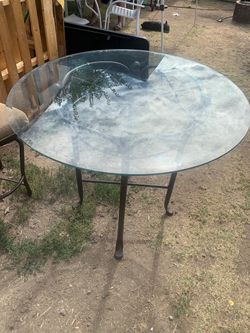 Glass high bar dining table