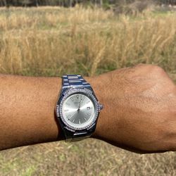 Diamond Cz Silver Watch Men’s Women’s $75