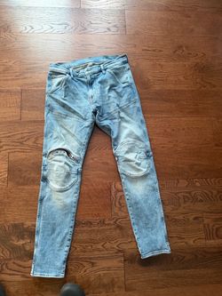 Blue gstar jeans 5620 zip knee size 32/30