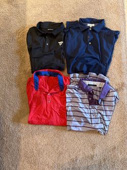 Lot of 4 Men's drifit Golf Polo Shirts size large