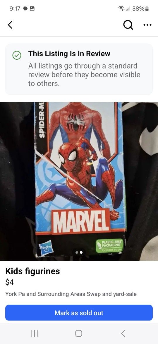 Spiderman Figurine. Local Pick Up