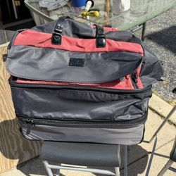 JM NEW YORK, Vintage Designer Luggage set, handbag & Expandable Carry , 22 by 11, up to 18 hi.