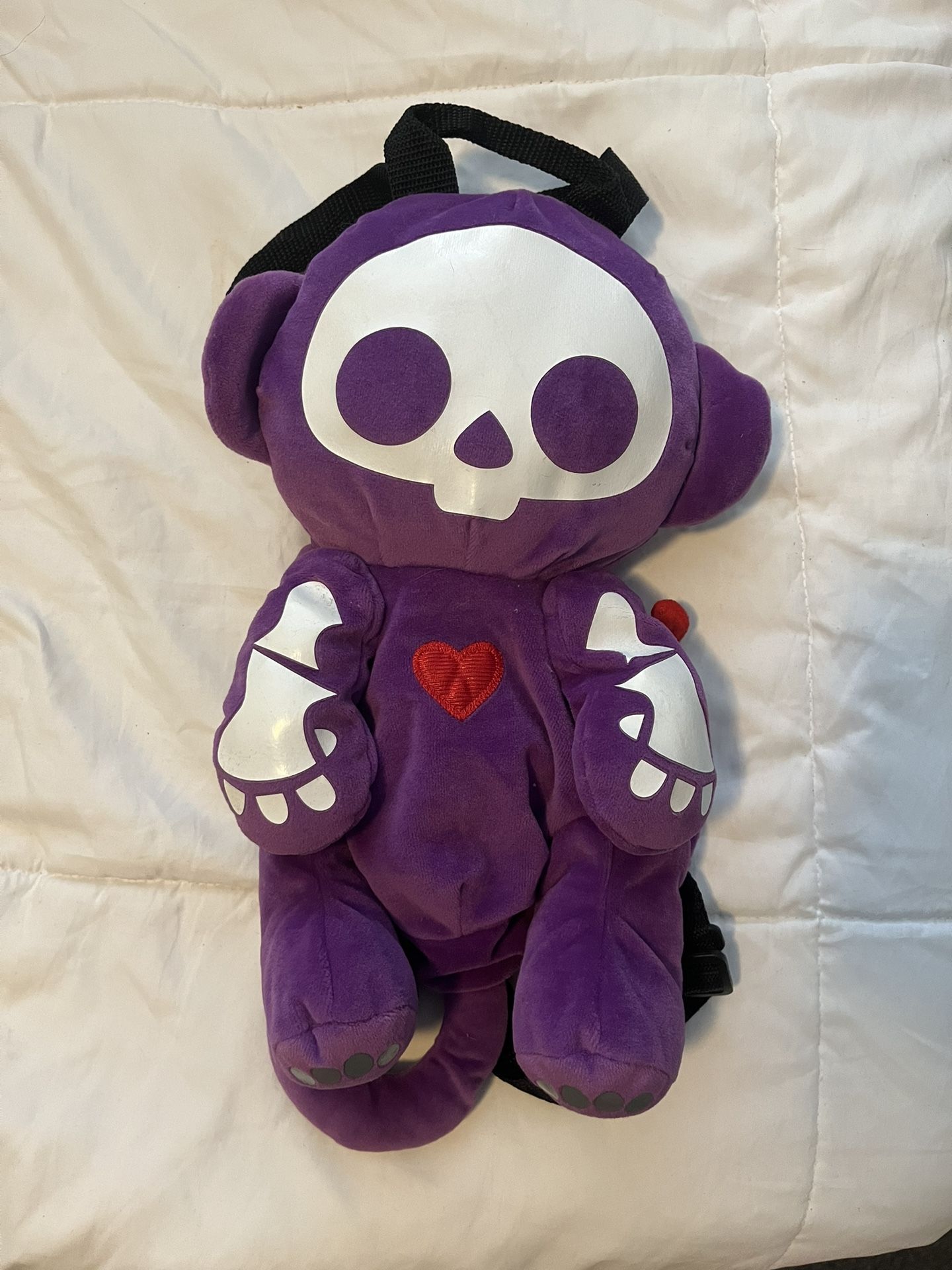 Skeleanimals Purple Monkey Backpack