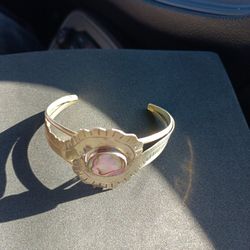 Sterling Silver Vintage Native American Hand Made Bracelet 