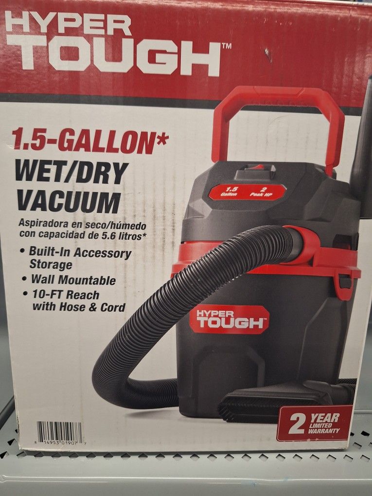 Hyper Tough 1.5 Gallon Wet/dry Vacuum