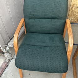 3 Beautiful Green Chairs 
