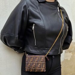 Fendi Baguette cloth crossbody bag