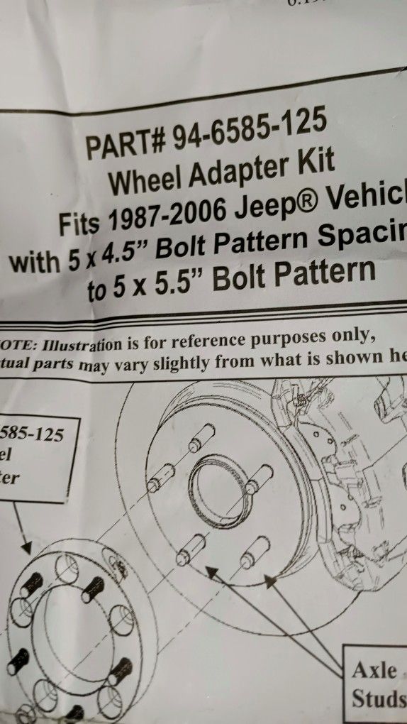 Wheel Adaptors For Jeep