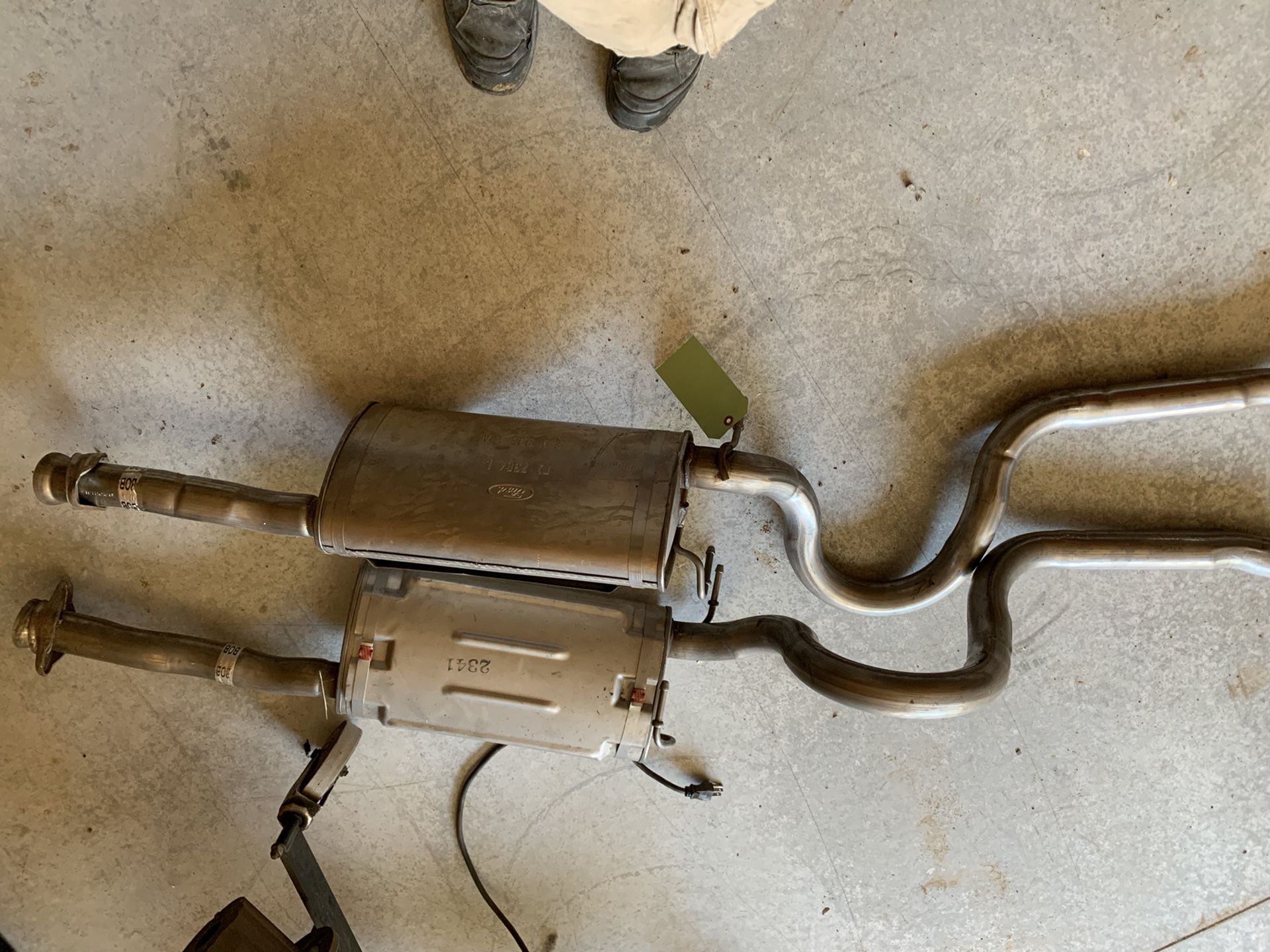 2002 ford mustang Oem exhaust “muffles