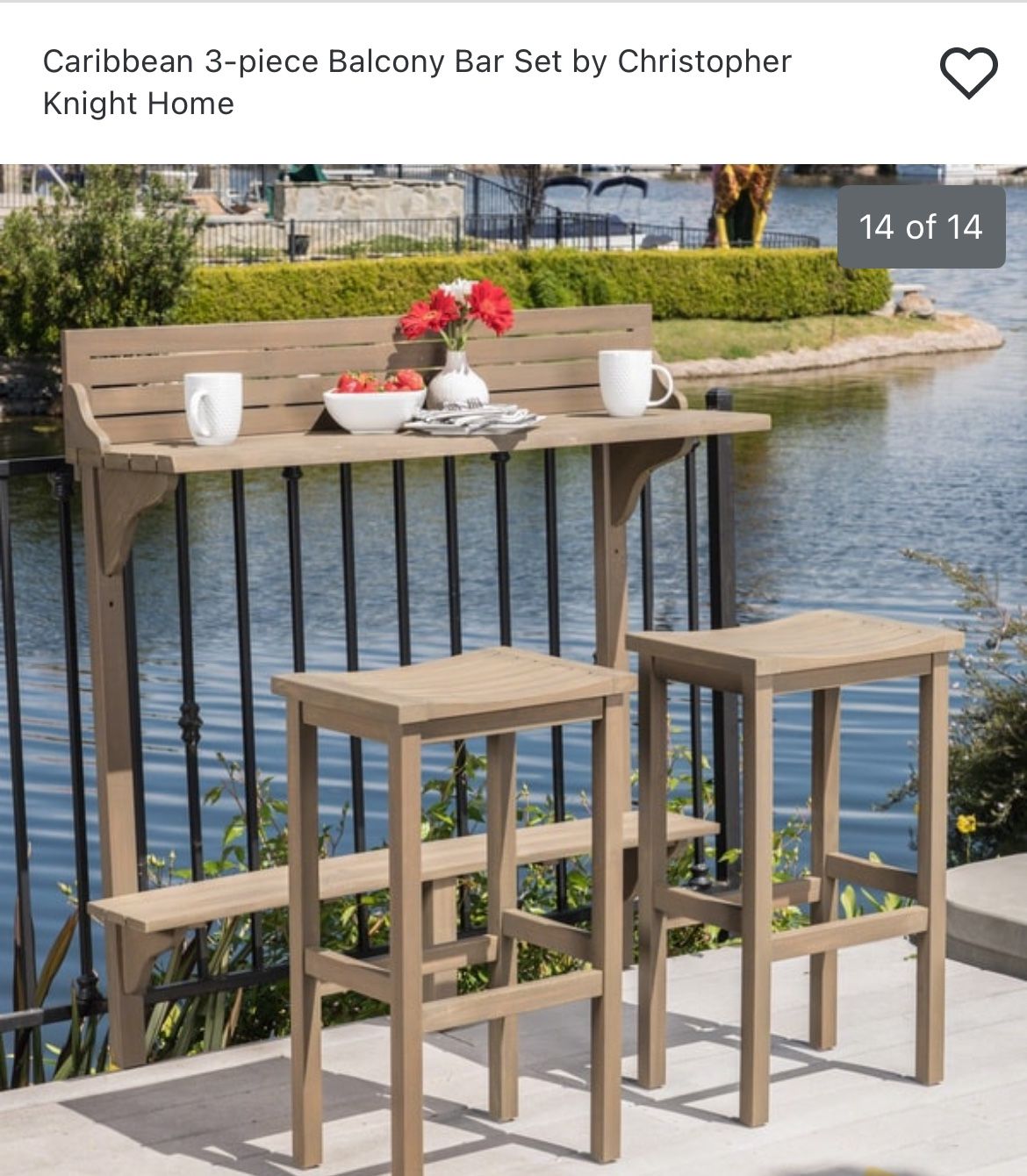 Beautiful Balcony Set!