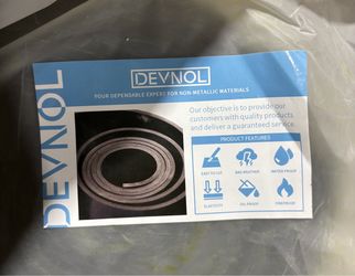 Devnol Rubber Strip 1/2 for Gasket, Surface Protection