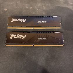 Kingston FURY Beast 64GB (2×32GB) DDR5 4800MHz RAMg