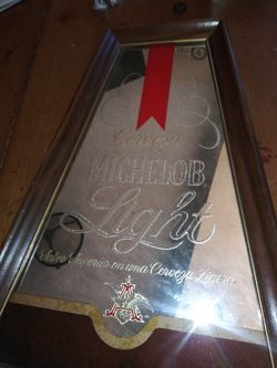 Michelob Light frame mirror collectible