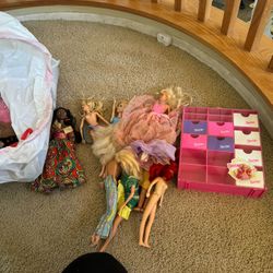 Bag Of Barbies And Clothes 