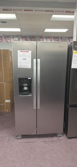 Whirlpool 24.6 cu. ft. Side by Side Refrigerator in Fingerprint Resistant Stainless Finish