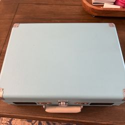 Tiffany blue Crosley record player