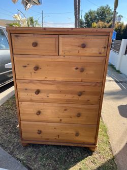 Wooden brown drawer