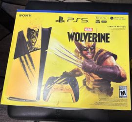 Marvel's Wolverine Limited Edition PS5 Slim Console - Includes Game and Pre-Order Content!!! Brand New SEALED IN BOX