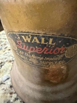 Wall Superior Supply Co. Antique Canister
