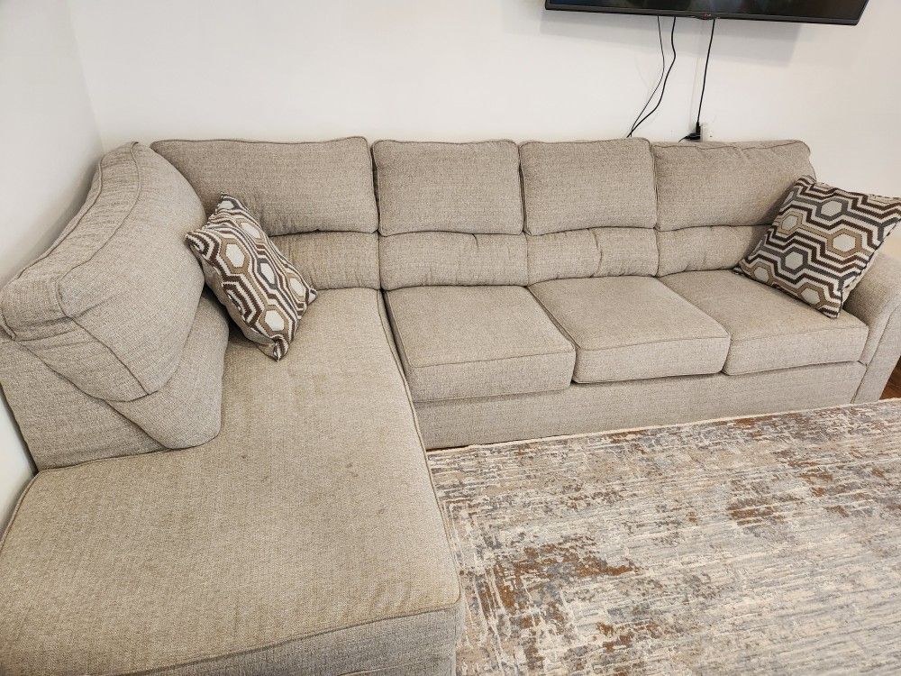 Calvin almond beige sofa deals