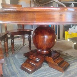 Malacca Mango 60" Round Table
