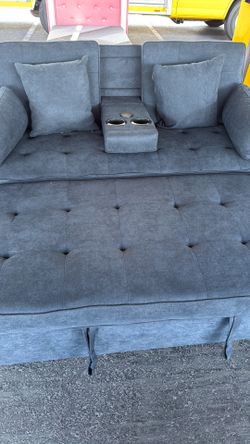 Sofa bed new dark grey