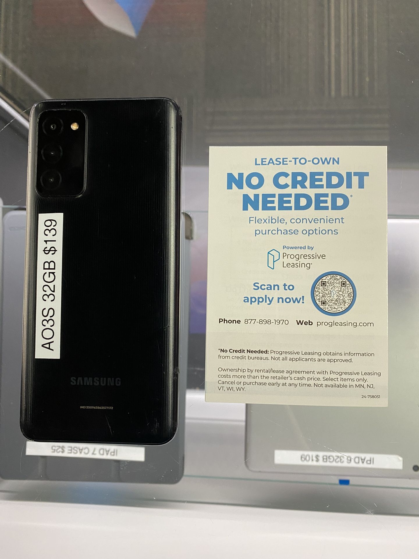 A03S 32GB $50 DOWN NO CREDIT CHECK