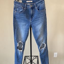 LEVI JEANS 721 HIGH RISE SKINNY WOMENS JEANS 