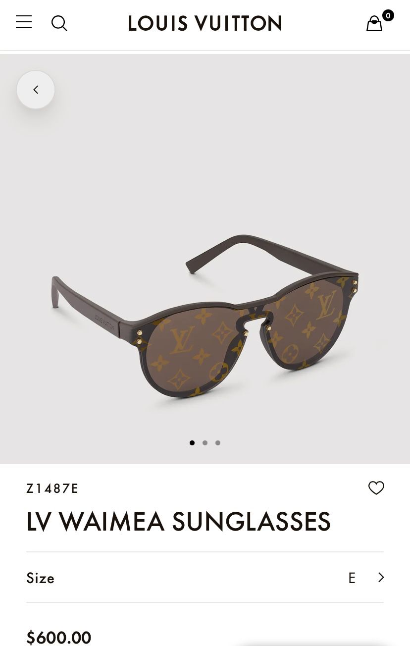 Louis Vuitton Monogram LV Waimea Sunglasses, Brown