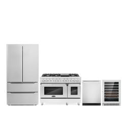 LUXURY KITCHEN APPLIANCES - New Open Box RANGE OVEN COOKTOP HOOD 