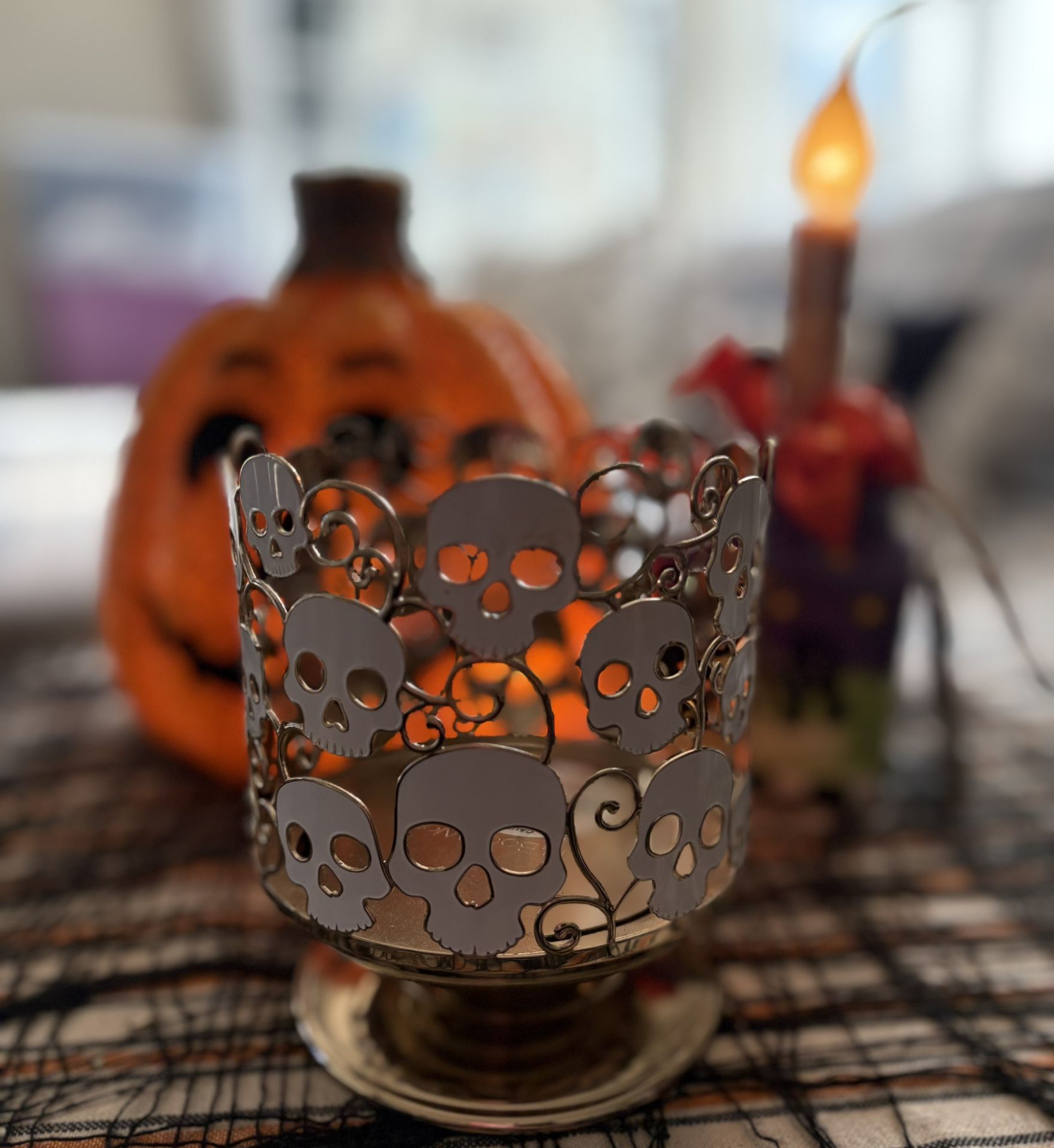 Halloween Bath and body candle holder