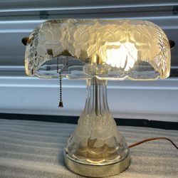 Antique Glass/lead Lamp