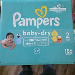 Pampers  Size 2 - 186 Diapers